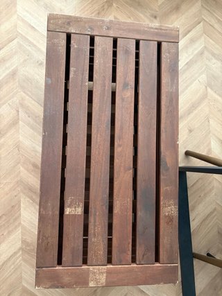 Baúl de madera exterior IKEA
