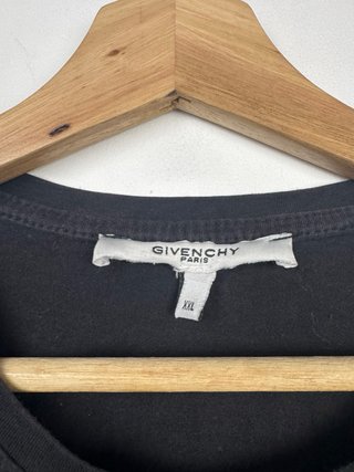 Camiseta Givenchy Hombre Negra Gráfica