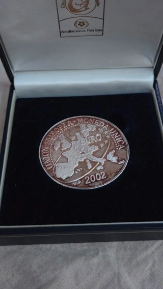 Moneda Plata Europa 2002 Acuñaciones Ibéricas