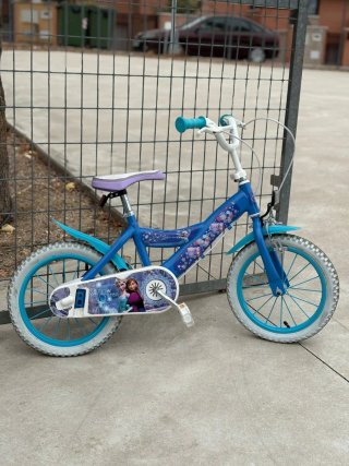Bicicleta Frozen 16 niña