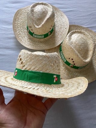 Lote 3 Sombreros de Paja Nuevos