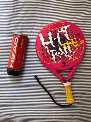Pala pádel Artengo Junior + Bote Pelotas Head