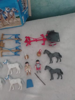Lote Playmobil Romanos Cuadrigas