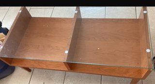 Mesa de centro madera y cristal