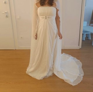 Vestido de Novia 2020, puesto 1 vez y tintorería