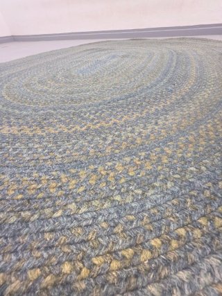 Alfombra ovalada fibras naturales 280x220 cm