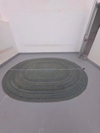 Alfombra ovalada fibras naturales 280x220 cm