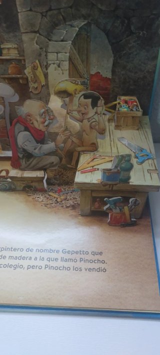 Pinocho 3D | Libro tridimensional infantil | Tony