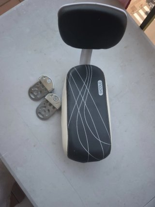 Asiento trasero bici con reposapiés