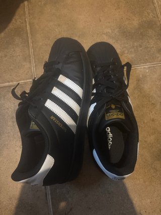 Zapatillas Adidas Superstar Negras Blancas