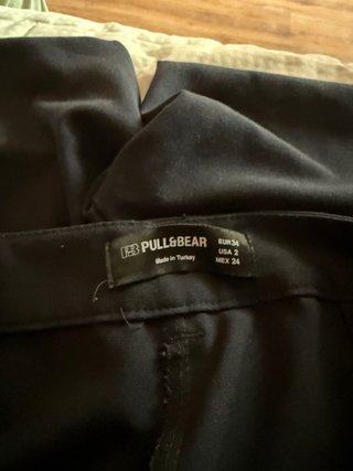 Pantalón vestir Pull&Bear azul marino T.34