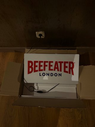 Lámpara Neón Beefeater London