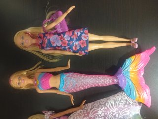 Muñecas Barbie Princesa, Sirena, Bailarina y Prima