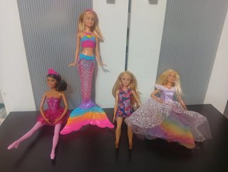 Muñecas Barbie Princesa, Sirena, Bailarina y Prima