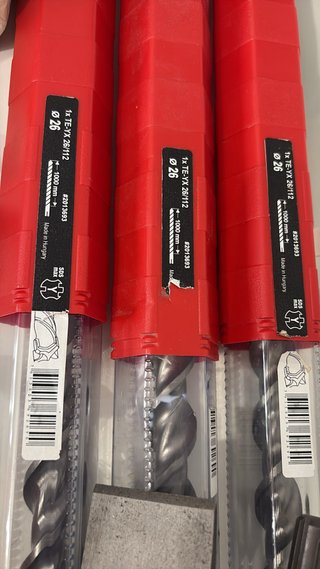 3 Brocas Hilti TE-YX 26/112