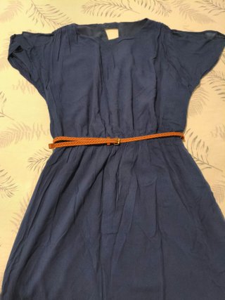 Vestido de verano azul mujer