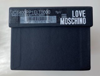 Mini mochila Love Moschino negra y roja