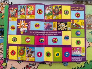 Álbum el gran chicle del Juego de la Oca con extra