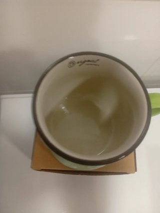 Taza cerámica verde conejo Dreams