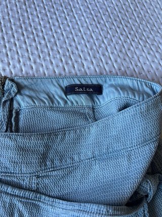 Minifalda pantalón Salsa azul