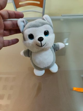 Tre peluche: Pulcino, Tigrotto, Lupetto