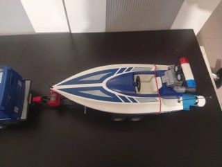 Playmobil Coche Policía y Barco