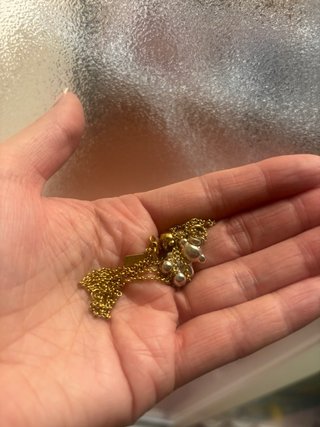 Collar Tous Baño Oro 18kt Osito y Flor
