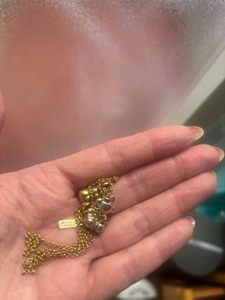 Collar Tous Baño Oro 18kt Osito y Flor