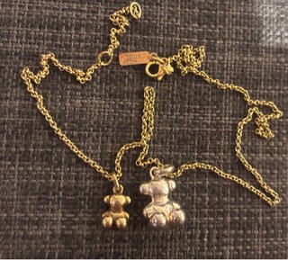 Cadena y osos de Tous con baño de oro 18 kt/plata
