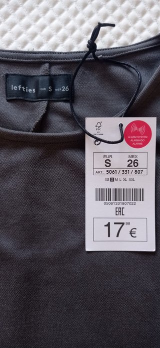 Vestido gris Lefties