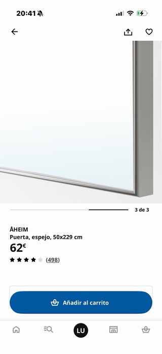 Puerta Armario PAX IKEA AHEIM 50x229