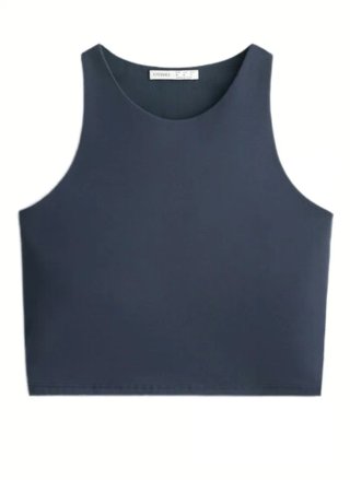 Top Oysho sujetador incorporado gris Talla M