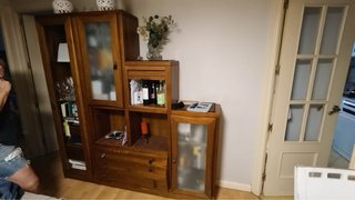 Mueble de salón de pino