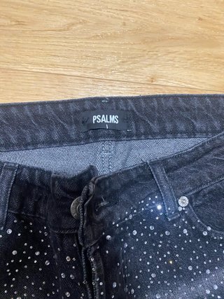 Jeans Uomo Neri con Strass Taglia M Trattabile