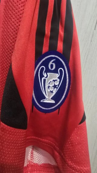 Maglia Calcio Milan Kaka Adidas Opel 2004