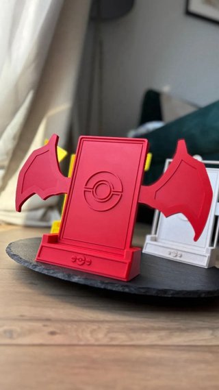 Soporte Rojo para Carta Pokémon Charizard