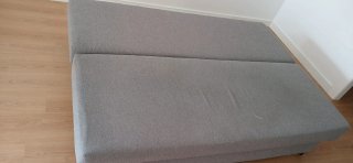 Sofá Cama Ikea Gris Tela
