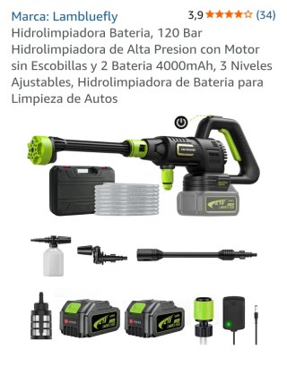 Hidrolimpiadora a batería Carche