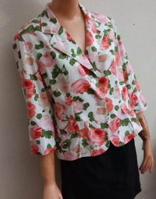 Giacca donna floreale