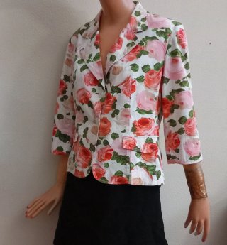Giacca donna floreale