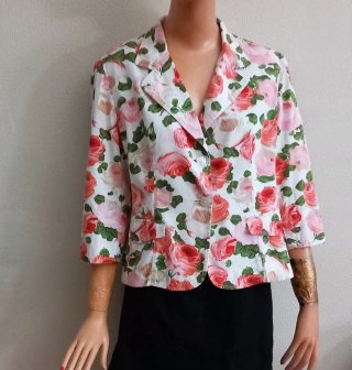 Giacca donna floreale
