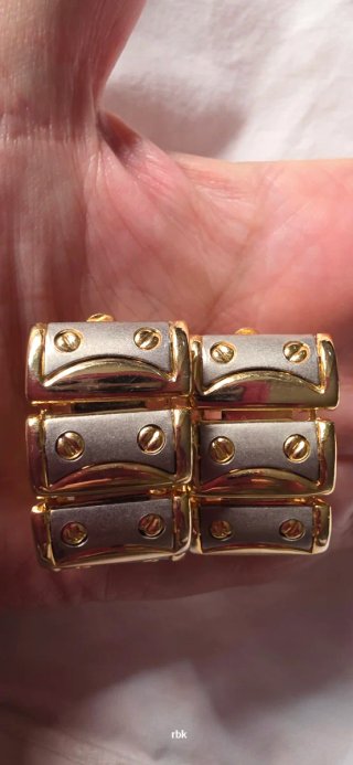 Pendientes vintage dorados y plateados