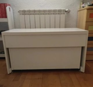 Baúl de madera blanco Ikea