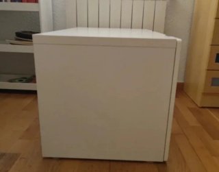 Baúl de madera blanco Ikea