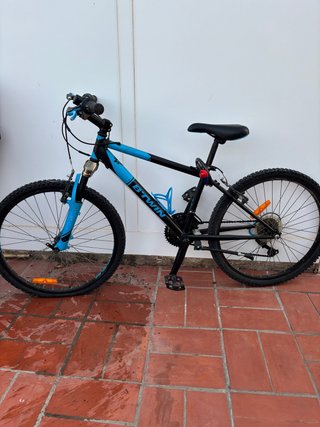 Bicicleta Montaña B'Twin Azul y Negra
