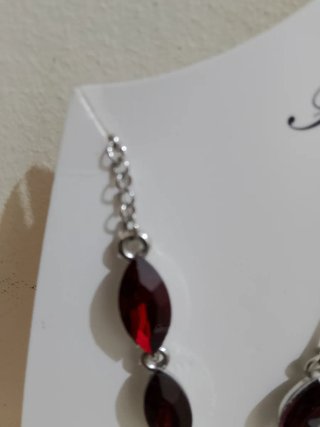 Set collana e orecchini strass