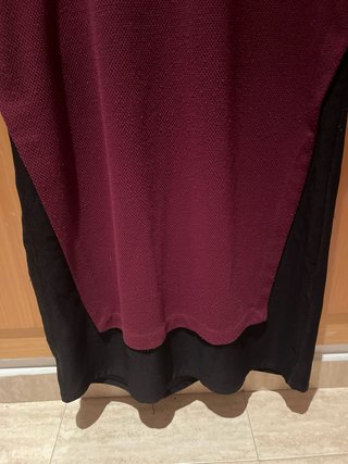 Vestido burdeos y negro de Suite Blanco Talla S