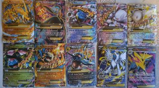 Cartas Pokémon Mega Charizard EX, Mewtwo...