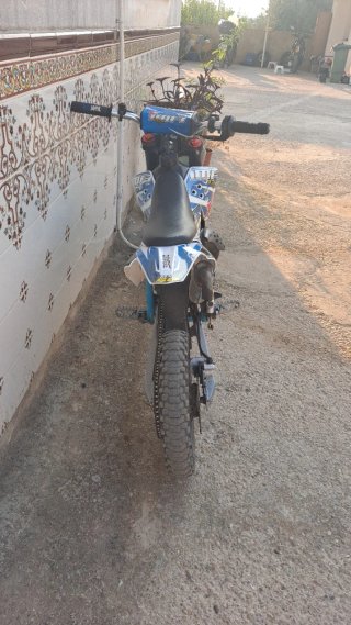 Minimoto Enduro/Motocross/Supermoto Azul y Blanca