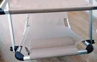 Tumbona plegable beige